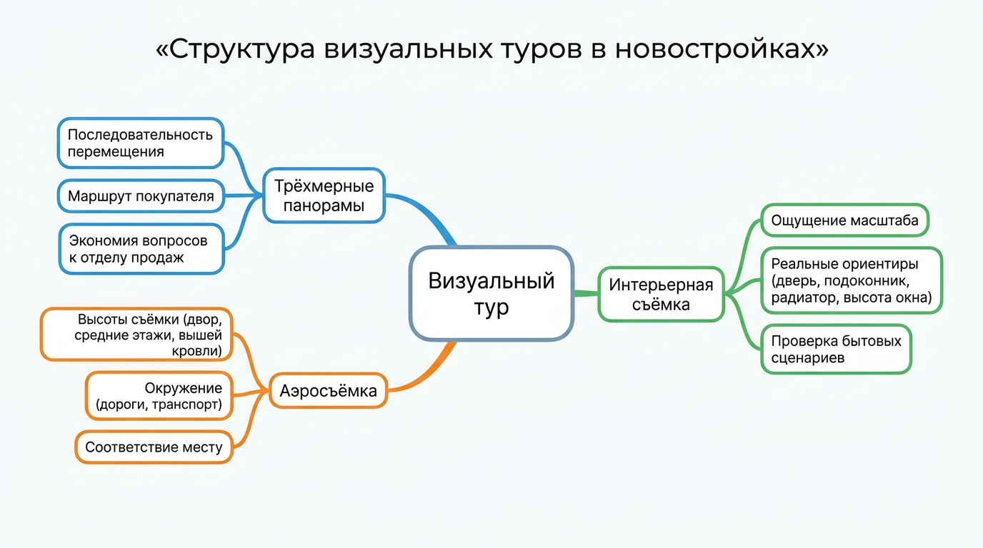 Структура визуальных туров в новостройках