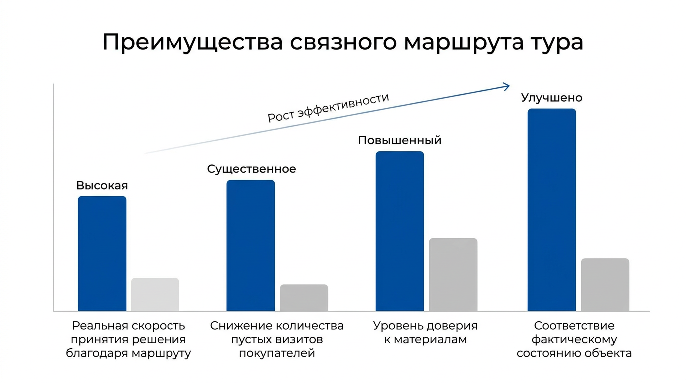 Преимущества связного маршрута тура
